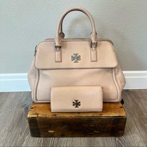 Tory Burch Slouchy Purse and Matching Wallet